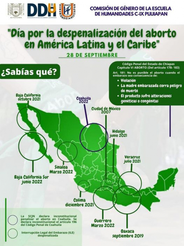 Día por la Despenalización del Aborto en América Latina y El Caribe