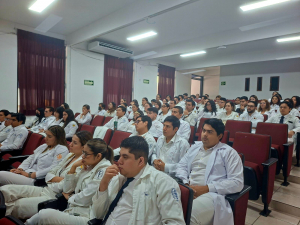 Se llevó a cabo en la Facultad de Medicina Humana “Dr. Manuel Velasco Suárez” C-II, la plática &quot;Espacios seguros y libres de violencia en el Servicio Social&quot;