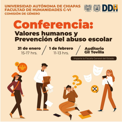 Conferencia valores humanos y prevención del abuso escolar