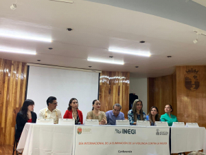 La Dra. Maricela Hazel Pacheco Pazos, participó como asistente a la conferencia “Alto a la violencia contra las mujeres”