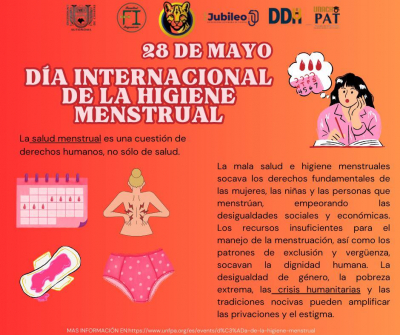 28 de mayo Día Internacional de la Higiene Menstrual