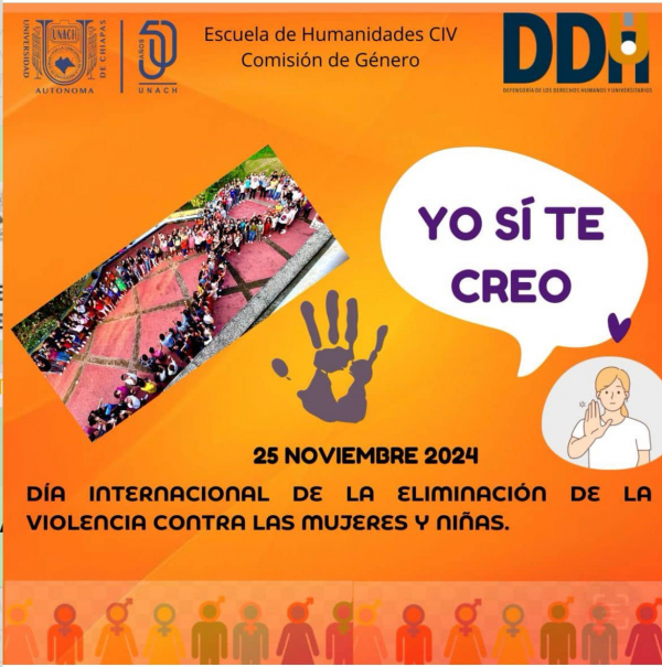 Se realizó la campaña del 25 de Noviembre en la Escuela de Humanidades CIV