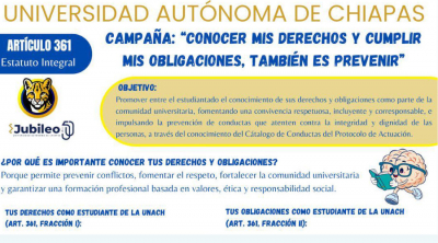 Se realizó la Campaña: “Conocer mis derechos y cumplir mis obligaciones, también es prevenir&quot;