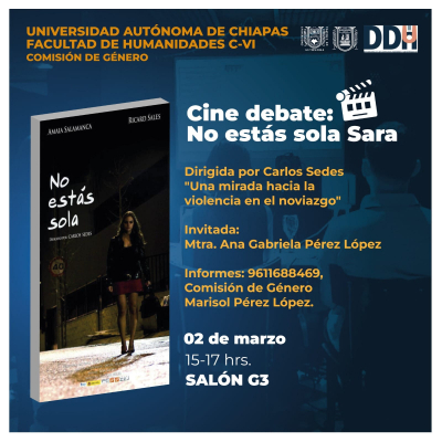 Cine debate : No estás sola Sara