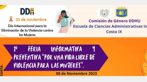 1º Feria Informativa y preventiva “Por una vida libre de Violencia para las Mujeres”