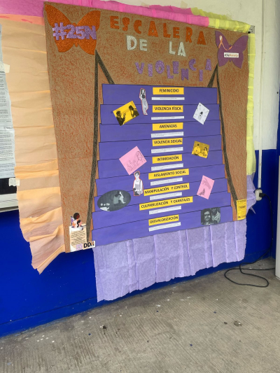 Se realizó la “Campaña 25N Día Naranja” en la Facultad de Ciencias de la Administración C-IV